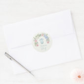 Team Boy Botanical Gender Reveal Sticker (Umschlag)