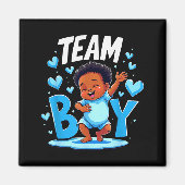 Team Boy Design Gender Reveal New Baby Boy Magnet (Vorne)
