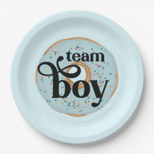 Team Boy Donut Gender Reveal Pappteller