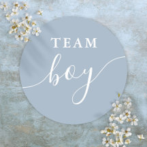 Team Boy Dusty Blue Gender Reveal Abstimmung