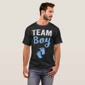 Team Boy Gender Reveal Baby Shower Shirt (Vorne ganz)