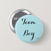 team boy gender reveal party button (Vorne & Hinten)