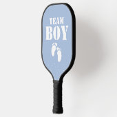 Team Boy Gender Reveal Party Game Pickleball Schläger (Links)
