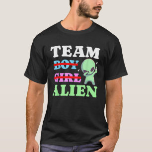 Team Boy Girl Alien UFOs Gender Neutral Gender Rev T-Shirt