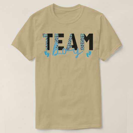 Team Boy Leopard drucken Niedliches Rosa oder blau T-Shirt (Design vorne)