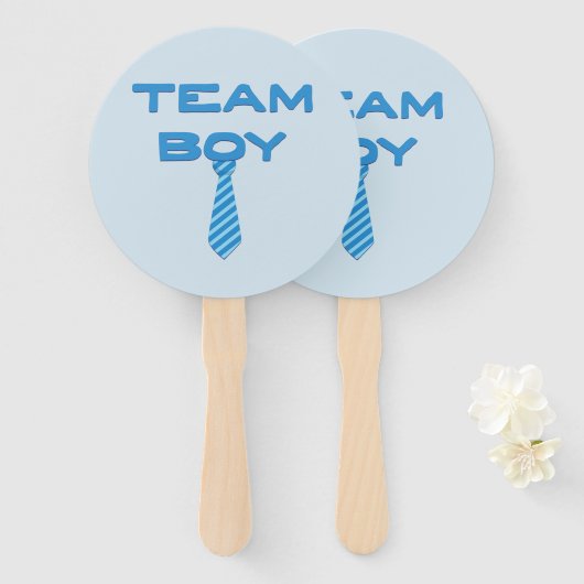 Team Boy mit Necktie Fächer (Vorne und Hinten)