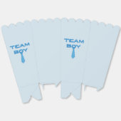 Team Boy mit Necktie Gender Reveal Geschenkschachtel (Ungeklappt)