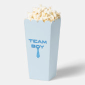 Team Boy mit Necktie Gender Reveal Geschenkschachtel (Geplatzt)