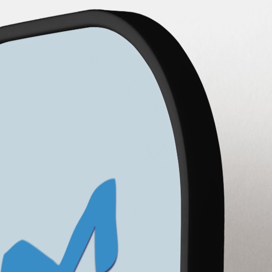 Team Boy mit Necktie Gender Reveal Pickleball Schläger (Linke Seite)