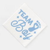 Team Boy Niedlich Boy Baby Duschpapier Napkin Serviette (Ecke)