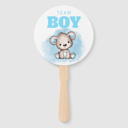 Team Boy oder Team Girl Gender-Enthüllung Abstimml Fächer (Rückseite)