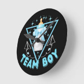 Team Boy Runde Wanduhr (Winkel)