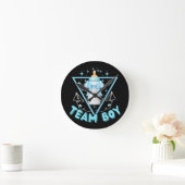 Team Boy Runde Wanduhr (Zuhause)