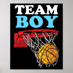 Team Boy Sketll Geschlecht Enthüllung Blau Poster