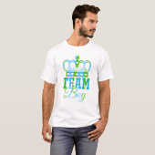Team Boy Team Girl Blue Gender T-Shirt (Vorne ganz)