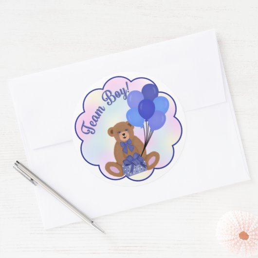 Team Boy Teddy Bear Sticker (Umschlag)