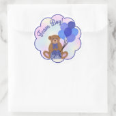 Team Boy Teddy Bear Sticker (Tasche)