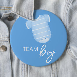 Team Boy tragen, was Baby wird ratess Blue White Button
