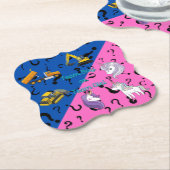 Team Boy vs Team Girl Heavy Equipment vs Unicorns Untersetzer (angewinkelt)