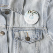Team Boy Winter Gender Reveal Button (Beispiel)
