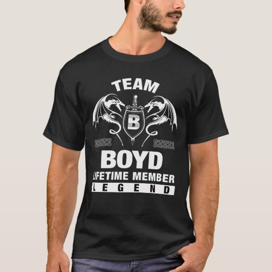 Team BOYD - Lebenszeit Mitglied T-Shirt (Vorderseite)