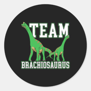 Team Brachiousaurus Dinosaur Future Paleontologe Runder Aufkleber
