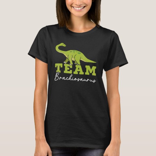 Team Brachiousaurus Dinosaur Future Paleontologist T-Shirt (Vorderseite)