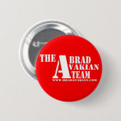 Team Brad Avakian Button (Vorne & Hinten)