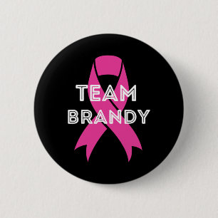 Team Brandy Personalisierte Brustkrebserkrankung Button
