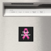 Team Brandy Personalisierte Brustkrebserkrankung Magnet (In Situ (Geschirrspüler))
