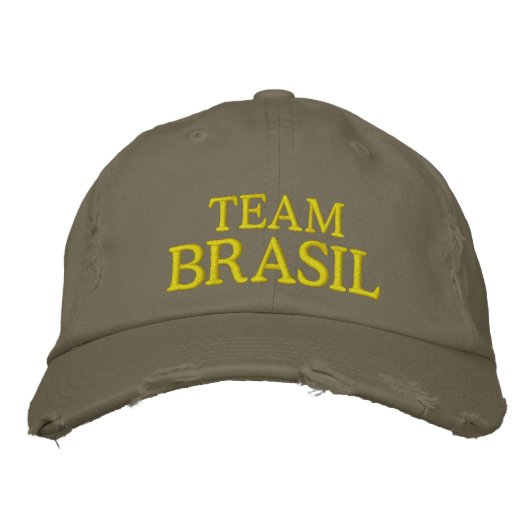 Team Brasil bestickt Bestickte Kappe (Vorderseite)