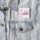 Team-Braut 1 BLUMEN-MÄDCHEN Button (Beispiel)