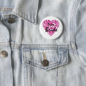 Team-Braut-abstrakter Farben-Liebe-Knopf Button (Beispiel)