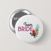 Team-Braut-Aloha Abzeichen Bachelorette Ananas Button (Vorne & Hinten)