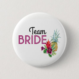 Team-Braut-Aloha Abzeichen Bachelorette Ananas Button