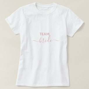 Team Braut Blush Rosa Junggesellinnenabschied T-Shirt