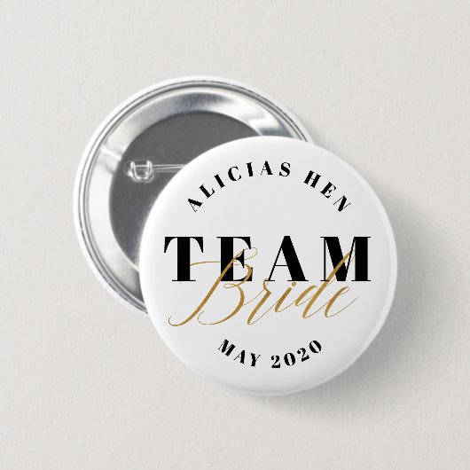 TEAM-BRAUT BUTTON (Vorne & Hinten)