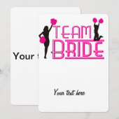 Team Braut - Cheerleader (Vorne/Hinten)