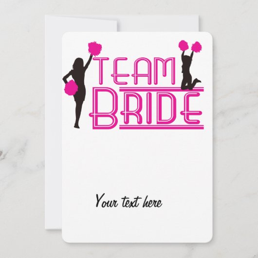 Team Braut - Cheerleader (Vorderseite)