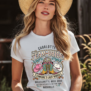 Team Braut! Cowgirl’s Letztes Rodeo Western  T-Shirt