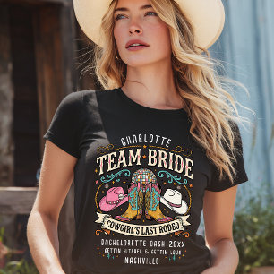 Team Braut! Cowgirl’s Letztes Rodeo Western T-Shirt