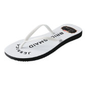 Team-Braut der Brautjungfern-Strand-Hochzeits-| Badesandalen (Schrägansicht)