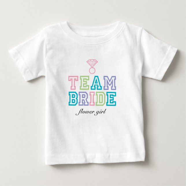 Team-Braut - Diamant-Ring Baby T-shirt (Vorderseite)