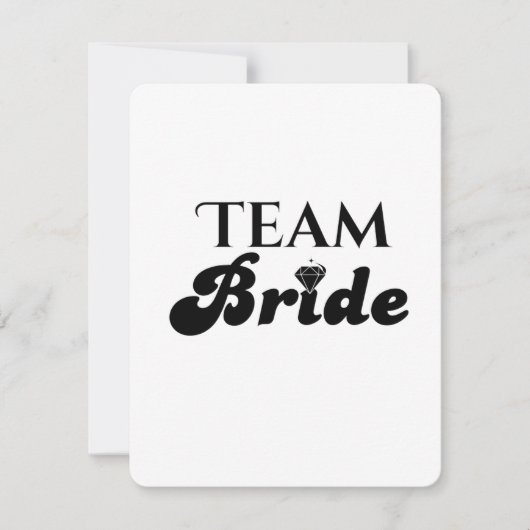 Team Braut Einladung (Vorderseite)