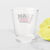 Team Braut Feste Hochzeitsgesellschaft Schnapsglas (Rückseite)
