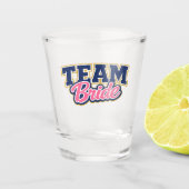 Team Braut Feste Hochzeitsgesellschaft Schnapsglas (Vorderseite)