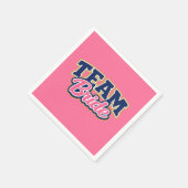 Team Braut Feste Hochzeitsgesellschaft Serviette (Ecke)