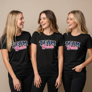 Team Braut Feste Hochzeitsgesellschaft T-Shirt