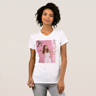 Team Braut Foto T-Shirt   Personalisiertes Jungges