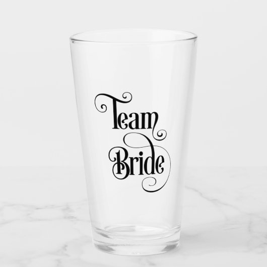 Team Braut Glas (Vorderseite)